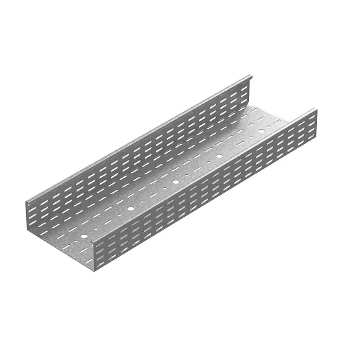 ПЛКП-200х110х3000-2,0-СЦ OSTEC Промышленный лоток кабельный перфорированный 200х110х3000, толщ. 2,0 мм, Сендзимир цинк